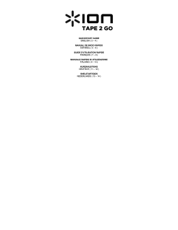 TAPE 2 GO - Quickstart Guide - v1.2
