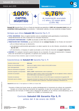 +5,76% 100% - Banco Sabadell