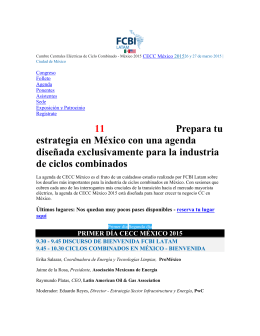 Agenda | CECC México 2015 | FCBI Latam
