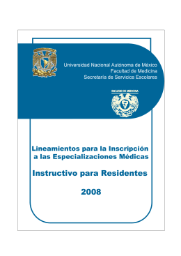 Instructivo para Residentes 2008