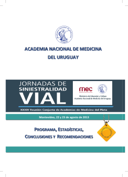 Siniestralidad Vial - Academia Nacional de Medicina