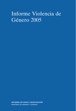 Informe Violencia de Género 2005