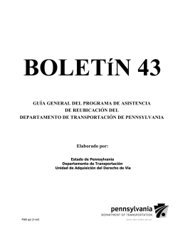 BOLETÍN 43 GUÍA GENERAL DEL PROGRAMA DE ASISTENCIA