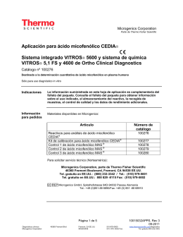 CEDIA Mycophenolic Acid Application [ES]