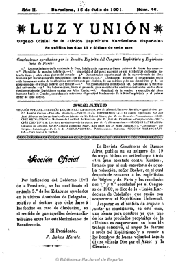 Luz y unión 19010715 - Federación Espírita Española