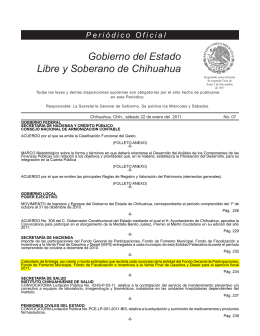 Periódico Oficial - Gobierno del Estado de Chihuahua