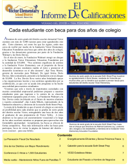 Informe De Calificaciones - Victor Elementary School District