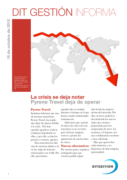 La crisis se deja notar Pyrene Travel deja de operar