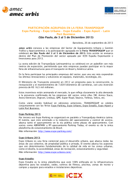 Convocatoria TRANSPOQUIP 2013 PDF - 196KB
