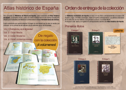 Atlas histórico de España Orden de entrega de la colección