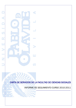 Informe de Seguimiento de la Carta de Servicios curso 2010/2011