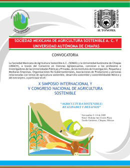 Sociedad Mexicana de Agricultura Sostenible, A.C