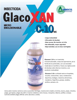 Folleto Glacoxan C