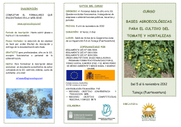 curso bases agroecológicas para el cultivo del tomate y hortalizas