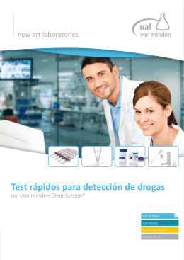 Test rápidos para detección de drogas