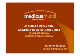 Gastos 2012 - Medicus Mundi