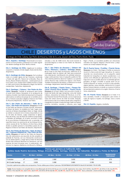Desiertos y Lagos chilenos