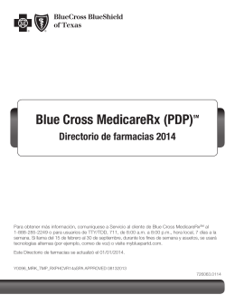 Blue Cross MedicareRx (PDP)SM
