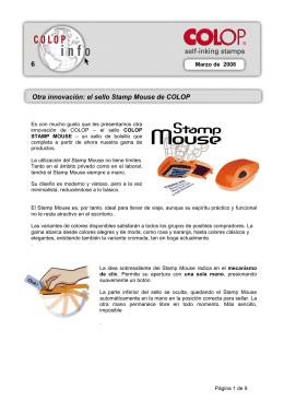 6 Otra innovación: el sello Stamp Mouse de COLOP