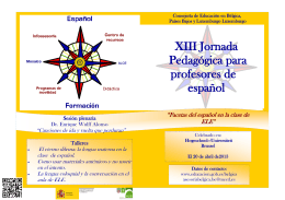 XIII Jornada Pedagógica para profesores de español