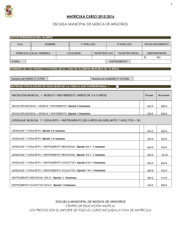 Matricula 2015-2016 - Ayuntamiento de Argoños
