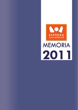 Memoria - Asprona