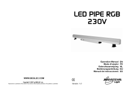 RGB LED PIPE 230V installation manual - COMPLETE
