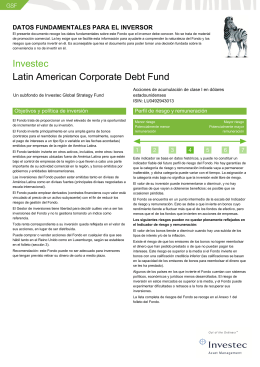 Investec Latin American Corporate Debt Fund