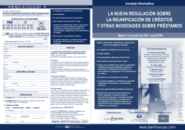 Jornada Informativa sobre - Revista de Derecho del Mercado