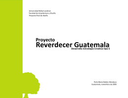 Reverdecer Guatemala - Universidad Rafael Landívar