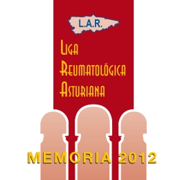 memoria 2012 índice - Liga Reumatológica asturiana