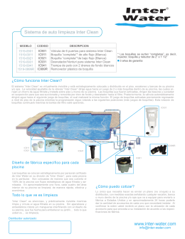 Inter Clean - Sistema de Auto Limpieza Inter Water, descarga el folleto