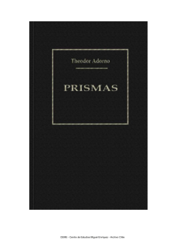 Prismas - Theodoro Adorno