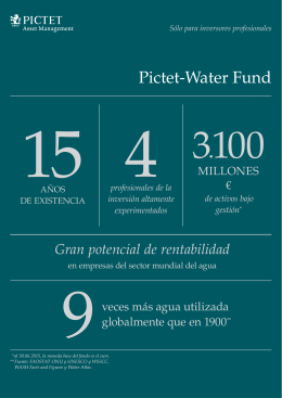 Pictet-Water Fund