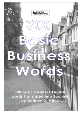 300 basic business English words translated into Spanish by