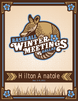 Hilton Anatole - Baseball Winter Meetings Registration Log-in