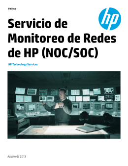 Servicio de Monitoreo de Redes de HP (NOC/SOC)