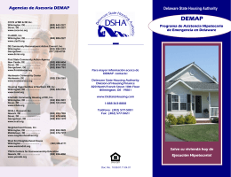 Agencias de Asesoría DEMAP Delaware State Housing Authority