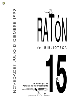 Ratón de biblioteca - Fundación Germán Sánchez Ruipérez