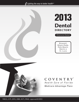 Dental - Coventry Workers` Comp Services