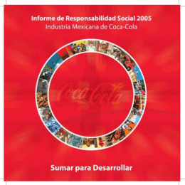 Descargar PDF - Informe de Sustentabilidad 2014. Coca