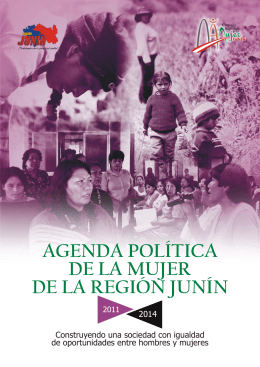 agenda política de la mujer de la región junín