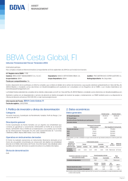 BBVA Cesta Global, FI - BBVA Asset Management