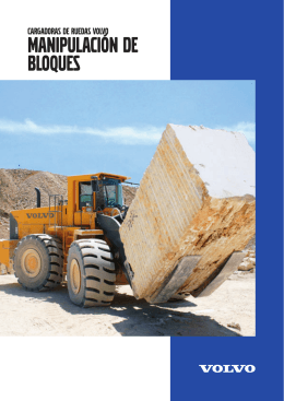 MANIPULACIÔN DE BLOQUES - Volvo Construction Equipment