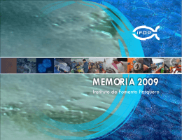 memoria 2009 - Instituto de Fomento Pesquero