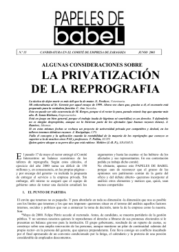 la privatización de la reprografia - 1479 Colegio Mayor Ramón Acín