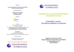 Programa - Colegio Oficial de Farmacéuticos de Pontevedra (COFPO)