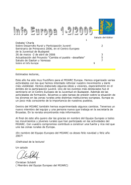 INFO EUROPE 1-2006