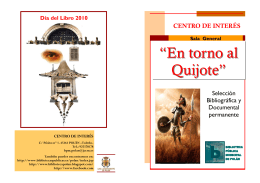 En torno al Quijote - Bibliotecas Públicas