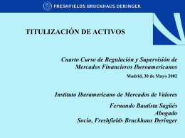 Titulización de Activos - Instituto Iberoamericano de Mercados de